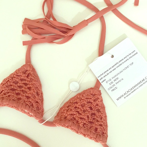 acacia swimwear Other - NWT ACACIA Honey top humuhumu crochet